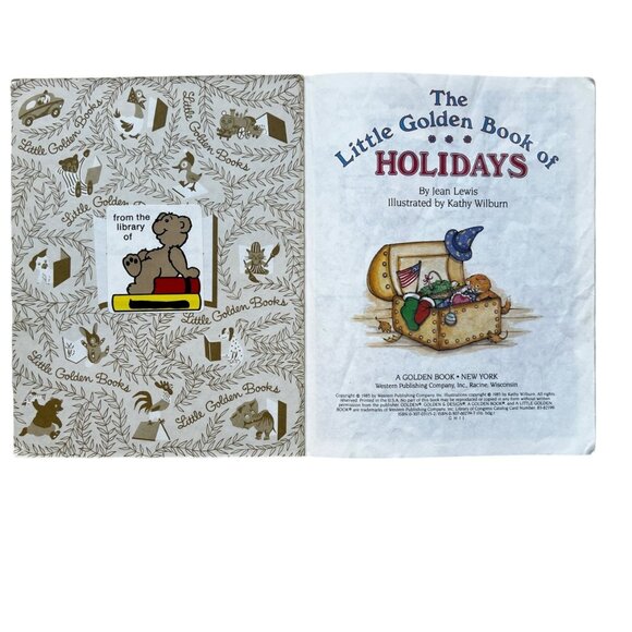 Lot of 3 Christmas Child’s Little Golden Books Rudolph 1976 Holidays, Tree 1985 - Picture 9 of 12